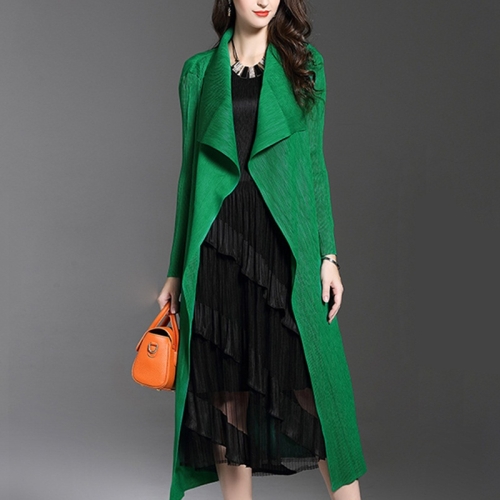 

Fold Cloak Coat Long Section Windbreaker (Color:Green Size:One Size)