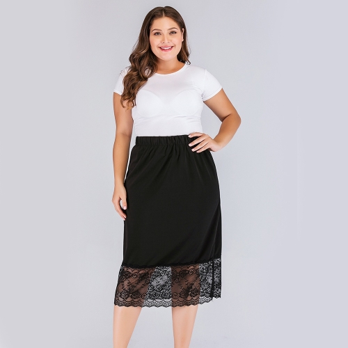 black lace skirt xxl