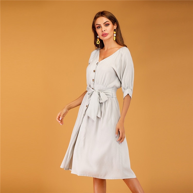 

Fashion Lace-up Dress (Color:As Show Size:M)