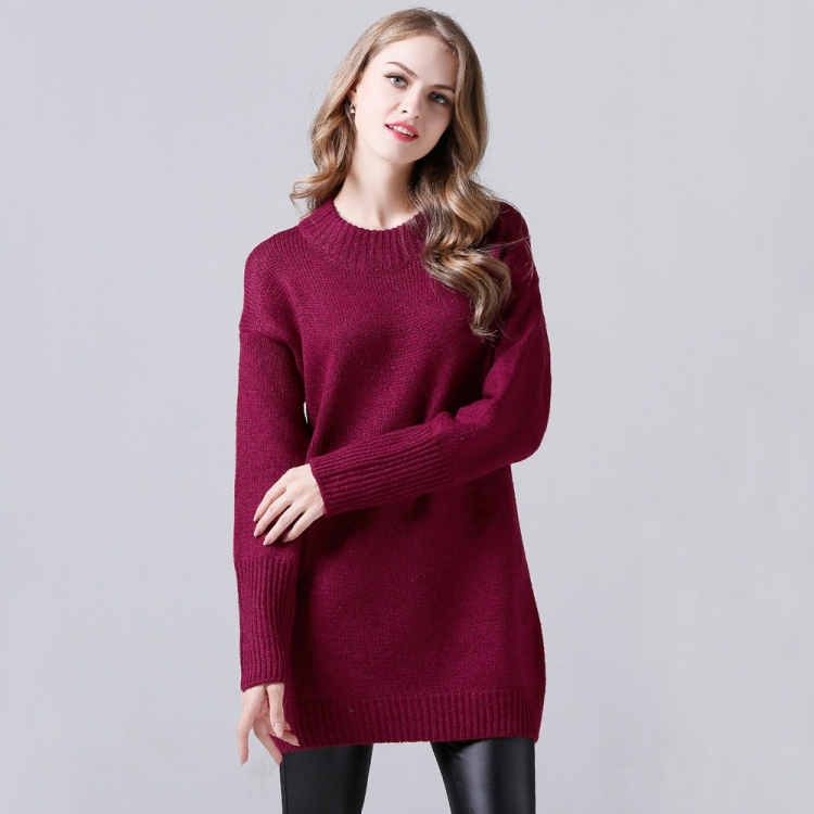

Women Round Neck Long Sleeve Sweatshirt(Color:Red Size:One Size)