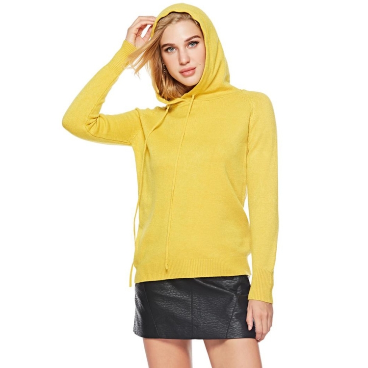 

Women Round Neck Long Sleeve Pullover(Color:Yellow Size:One Size)