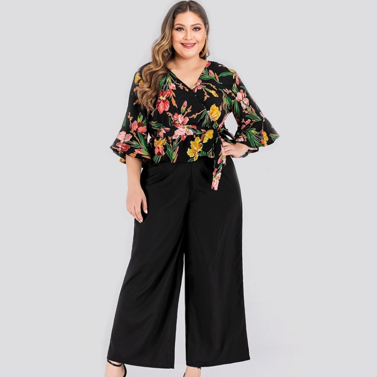 

Plus Size Trousers Suit (Color:As Show Size:L)