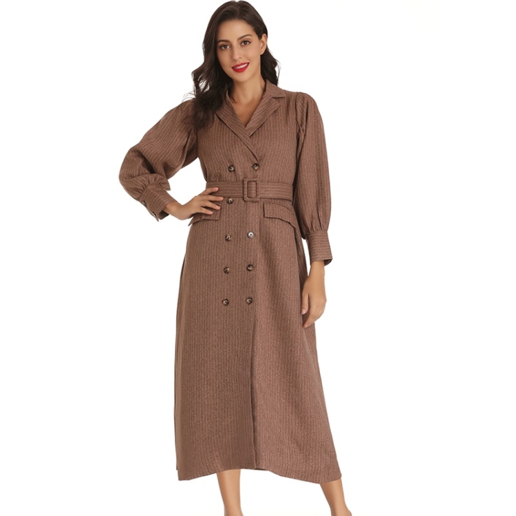 

Autumn Niche Suit Dress (Color:Brown Size:M)
