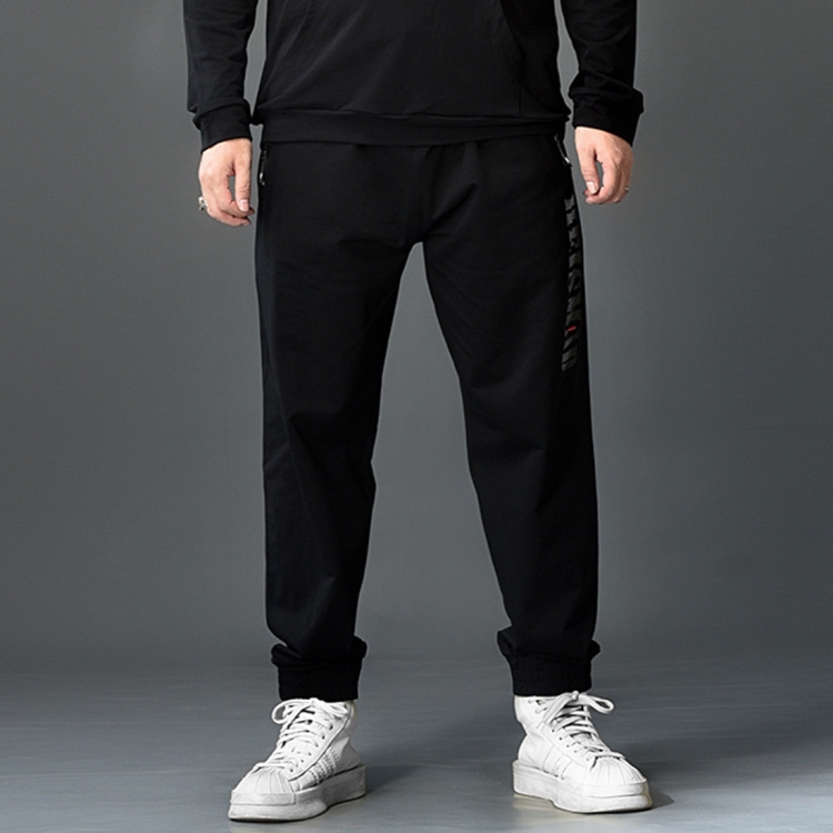 

Comfortable Casual Loose High Waist Stretch Trousers (Color:Black Size:XXXXXXXXL)