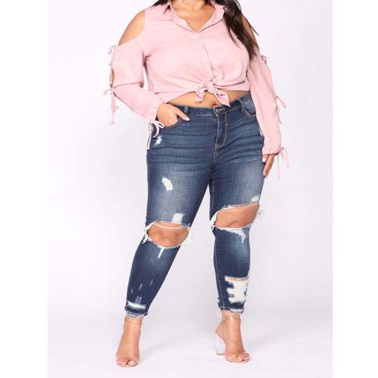 

Fashion Ripped Denim Pants (Color:Dark Blue Size:3XL)