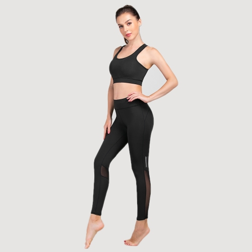 

Women Mid-Waist Yoga Tight Pants (Color:Black Size:M)