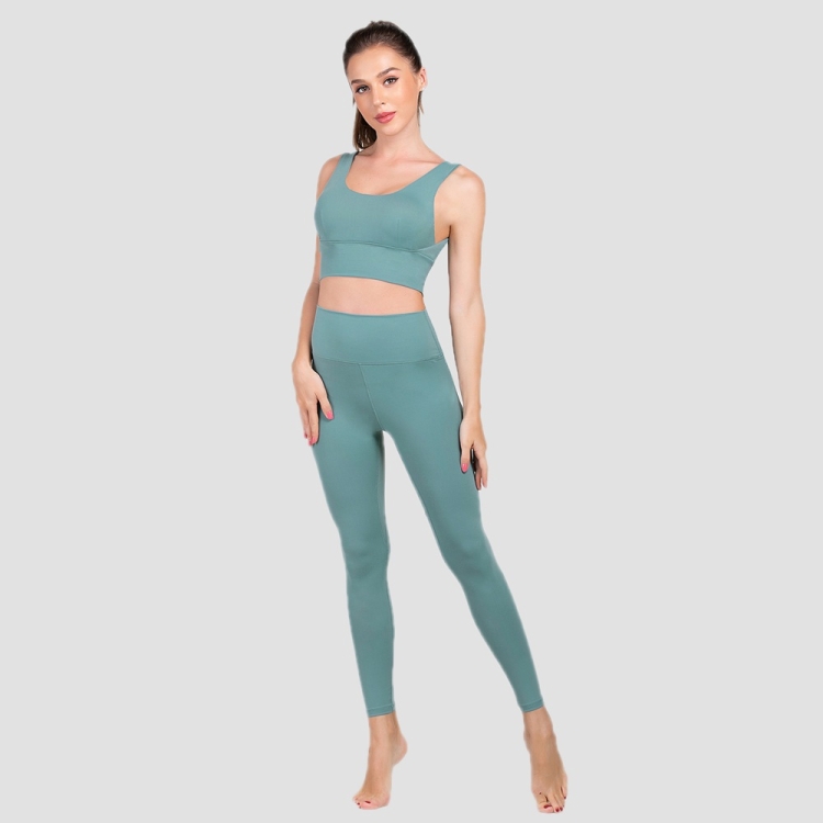 

Women Super Stretch Quick-Dry High Waist Yoga Pants (Color:Lake Blue Size:S)