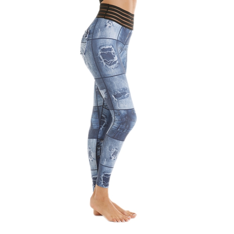 

Women Super Stretch Quick-Dry High Waist Yoga Pants (Color:Blue Size:S)