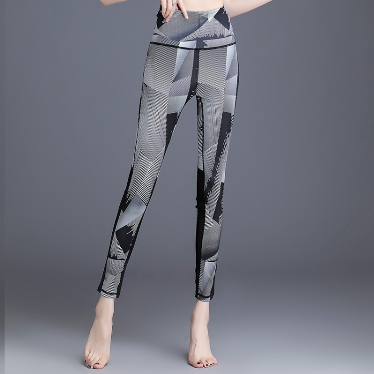 

Women Super Stretch Back Cross Yoga Pants (Color:Light Grey Size:L)