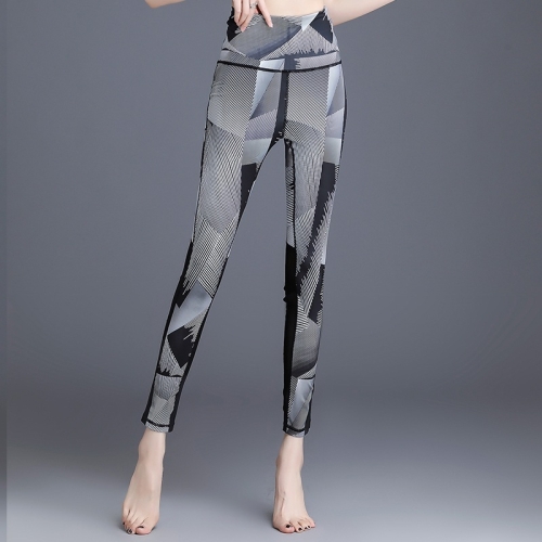 

Women Super Stretch Back Cross Yoga Pants (Color:Light Grey Size:XL)