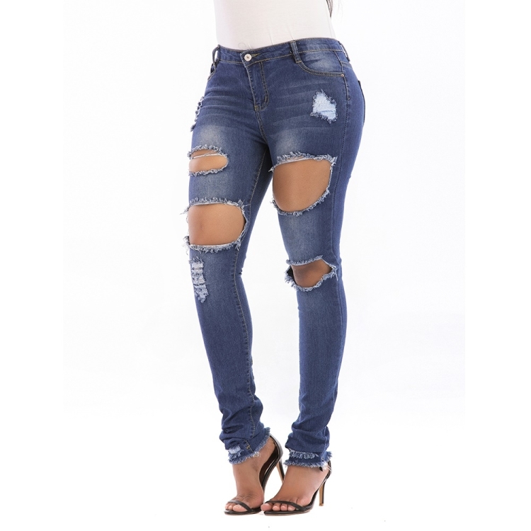 

Casual Stretch Denim Pants (Color:Dark Blue Size:S)