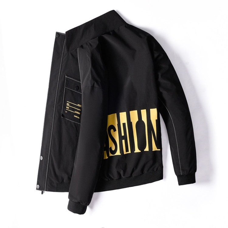 

Loose and Comfortable Casual Jacket Collar Slim (Color:Black Size:L)