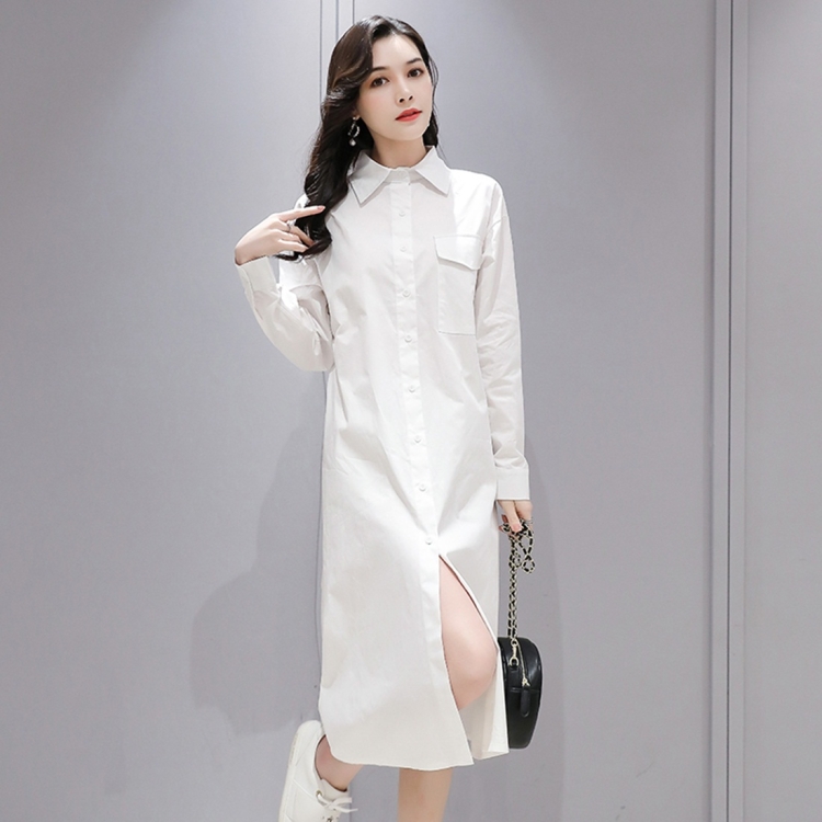 

Women Mid-length Cardigan Loose Coat Casual Sun Protection Clothing (Color:White Size:S)