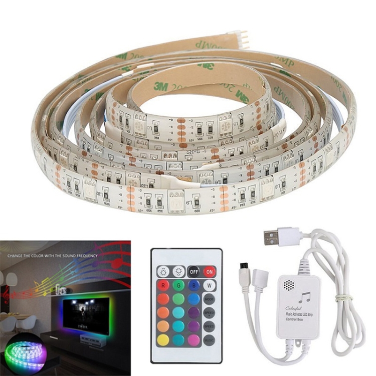 

YWXLight TV Music Background Light Decoration Lamp With LED Rhythm Flexible Lamp With 2 Meters USB Music Lamp