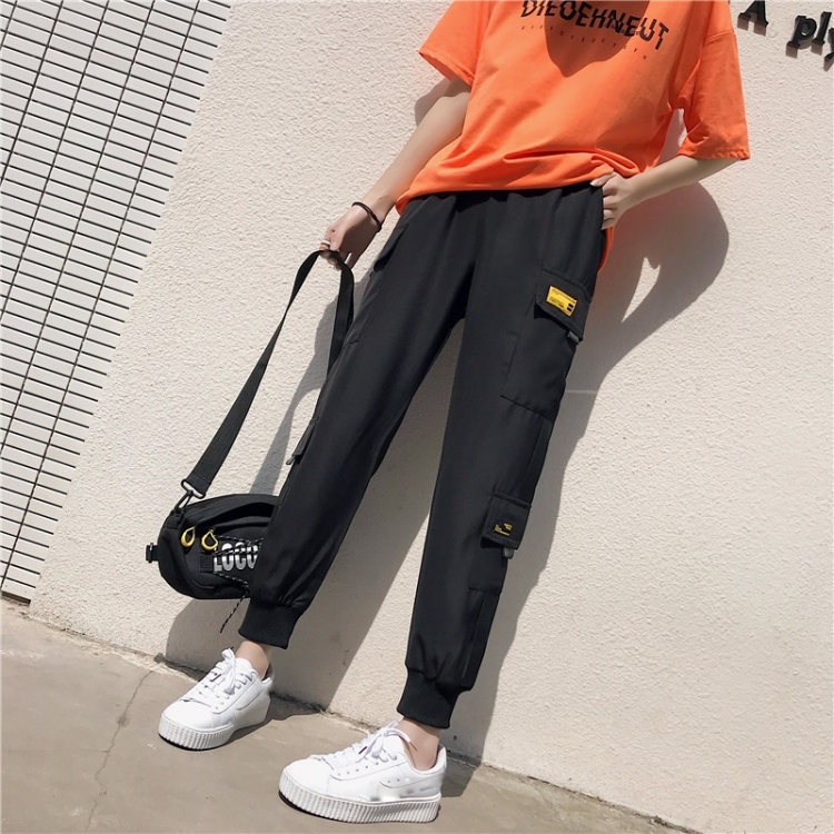

Thin Straight Leg Loose Fitting Overalls (Color:Black Size:M)