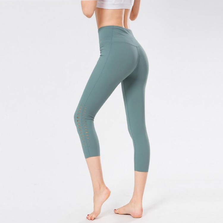 

Quick-drying Sports Hips Running Fitness Cropped Trousers (Color:Cyan Size:S)