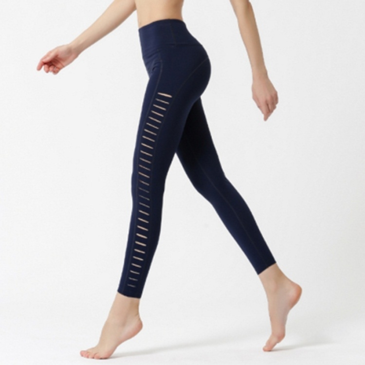 

Side Cutout Fitness Running Track Pants (Color:Blue Size:S)