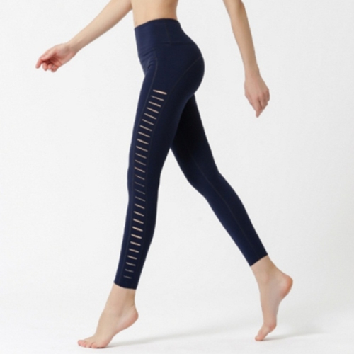 

Side Cutout Fitness Running Track Pants (Color:Blue Size:M)