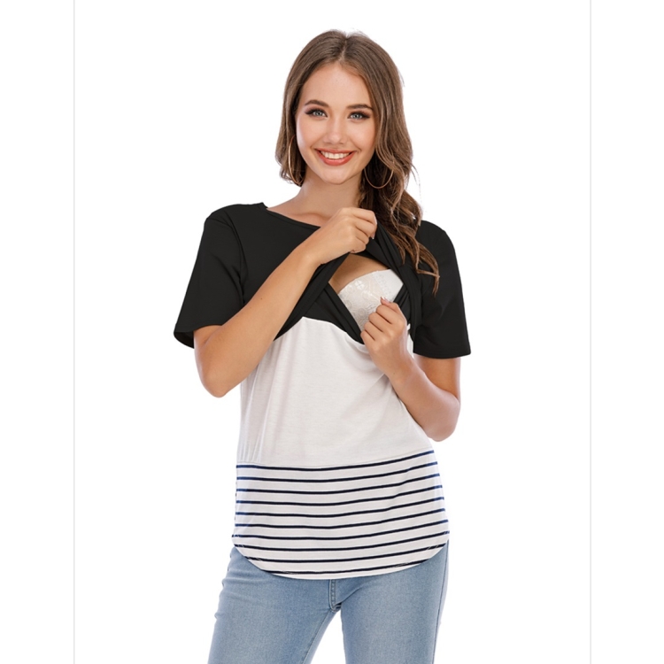 

Up And Down Cross Color T-shirt (Color:Black Size:M)