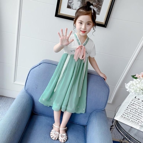

Children Clothing Girls Skirts Dresses (Color:Green Size:110cm)