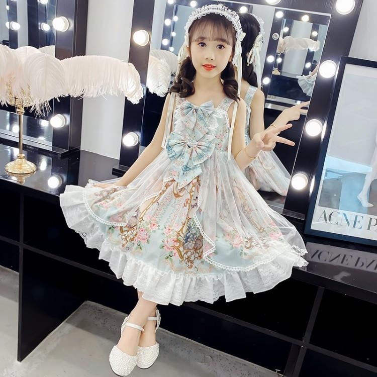 

Children Dress Girl Flower Dress (Color:White Size:110cm)