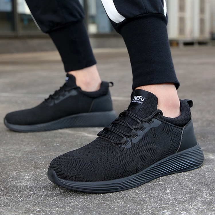 

Jiefu Portable And Breathable Electrical Insulating Labor Protection Shoes (Color:Black Size:47)