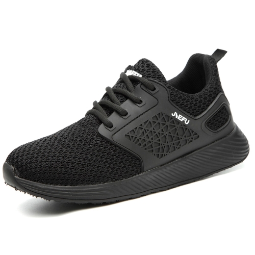 

Jiefu Portable And Breathable Electrical Insulating Labor Protection Shoes (Color:Black Size:45)