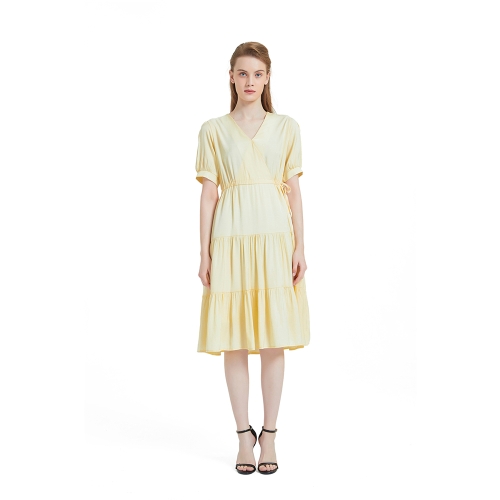 light yellow color dress