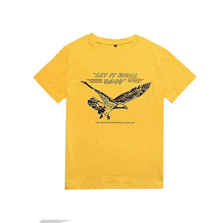 

Versatile Printed Cotton Eagle Letter T-shirt (Color:Yellow Size:L)