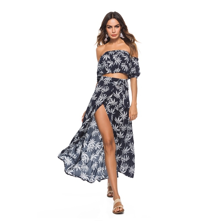 

Short-sleeved Wrapped Chest + Big Swing Tie Dress (Color:Navy Blue Size:L)