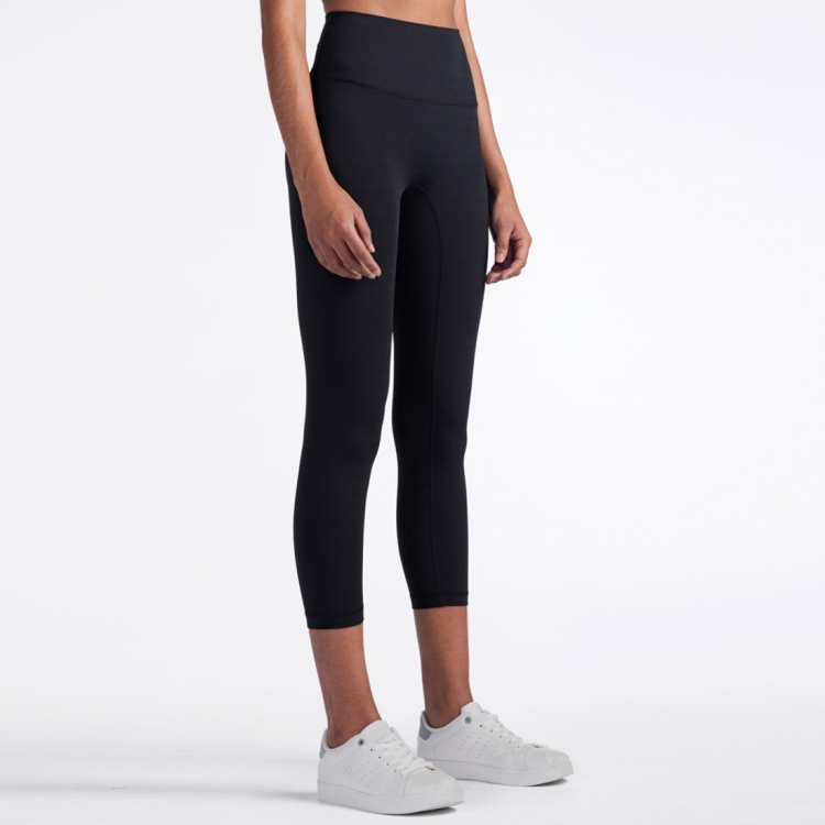 

One Piece High Waist Tight Yoga Pants (Color:Black Size:XL)