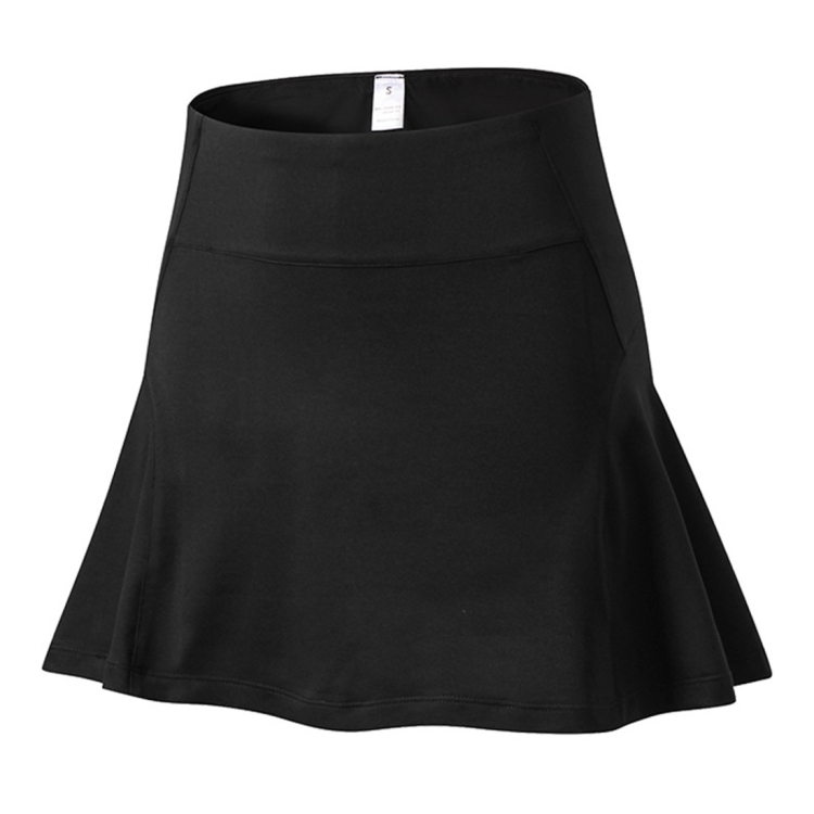 

High Waist Yoga Fitness Fast Dry Skirt (Color:Black Size:S)