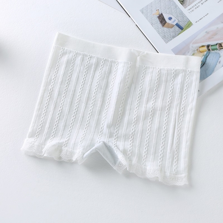 

Lace Safety Shorts Anti-emptied Shorts Leggings for Ladies (Color:White Size:Free Size)