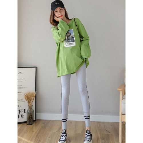 

Autumn Leggings For Pregnant Women (Color:Light Gray Size:L)