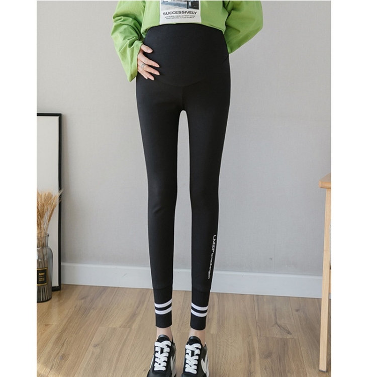 

Autumn Leggings For Pregnant Women (Color:Black Size:XL)