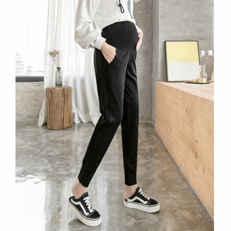 

Fashion Stomach Lift Pants Fall Outside Wear Loose Sports Pants Casual Trousers Autumn Clothes (Color:Black Size:M)