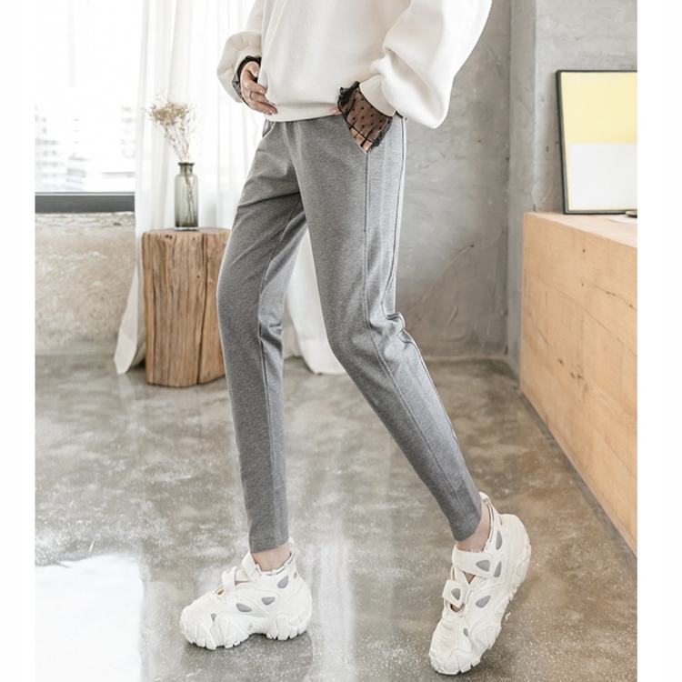 

Fashion Stomach Lift Pants Fall Outside Wear Loose Sports Pants Casual Trousers Autumn Clothes (Color:Dark Gray Size:L)