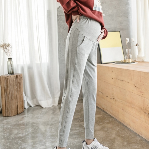 

Fashion Stomach Lift Pants Fall Outside Wear Loose Sports Pants Casual Trousers Autumn Clothes (Color:Light Grey Size:L)