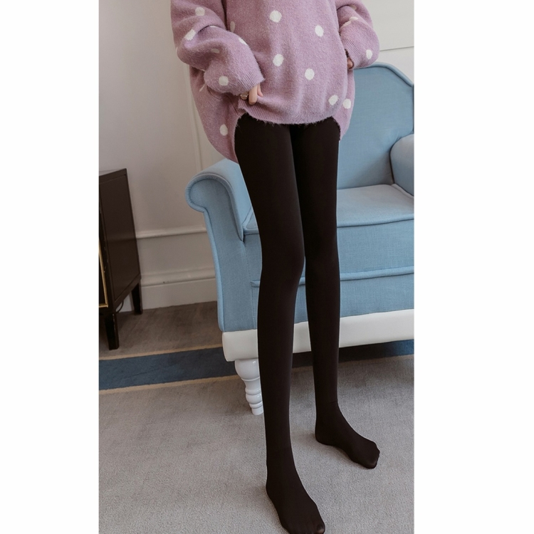 

5000D Pregnant Mother Stockings Pregnant Belly Lift Pantyhose Bottoming Socks Spring And Autumn Thin (Color:Black With Feet Size:Freesize)