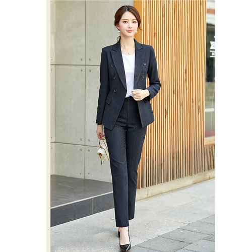 

Fashion Casual Suit, Style: Coat + Pants (Color:Black Size:L)