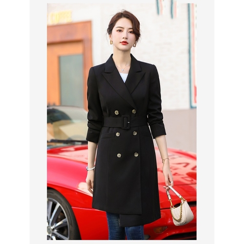 

Long Waist Coat With Slits And Cardigan (Color:Black Size:S)