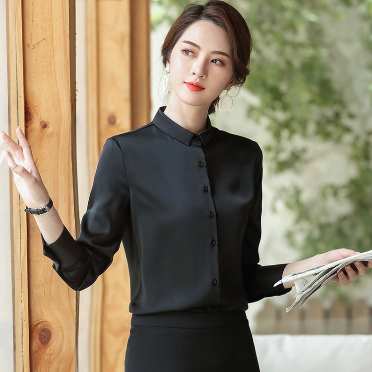 

Fashion Casual Suit Bottoming Shirt (Color:Black Size:S)
