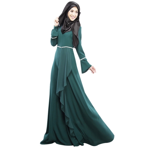 

Women Muslim Ramadan Long Dress (Color:Green Size:L)