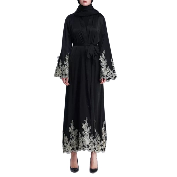 

Women Muslim One-piece Long Dress (Color:Black Size:M)