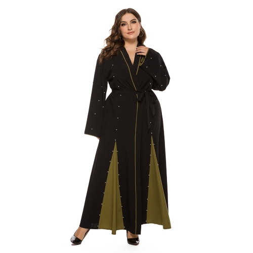 

Women Muslim Ramadan Worship Cardigan Long Dress (Color:As Show Size:S)