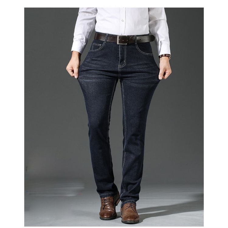

Loose Casual Straight-leg High-rise Jeans (Color:Black Size:29)