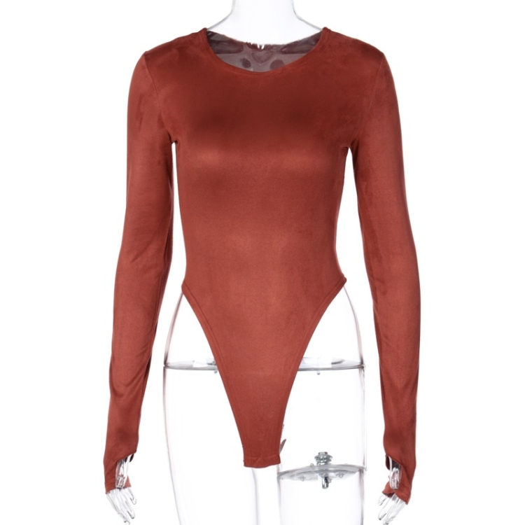 

Solid Color Sexy Slim Bottoming Bodysuit (Color:Red Size:L)