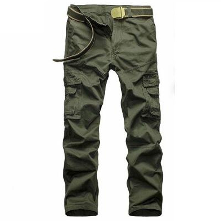 

Men Casual Plus Size Multi-pocket Overalls (Color:Army Green Size:40)