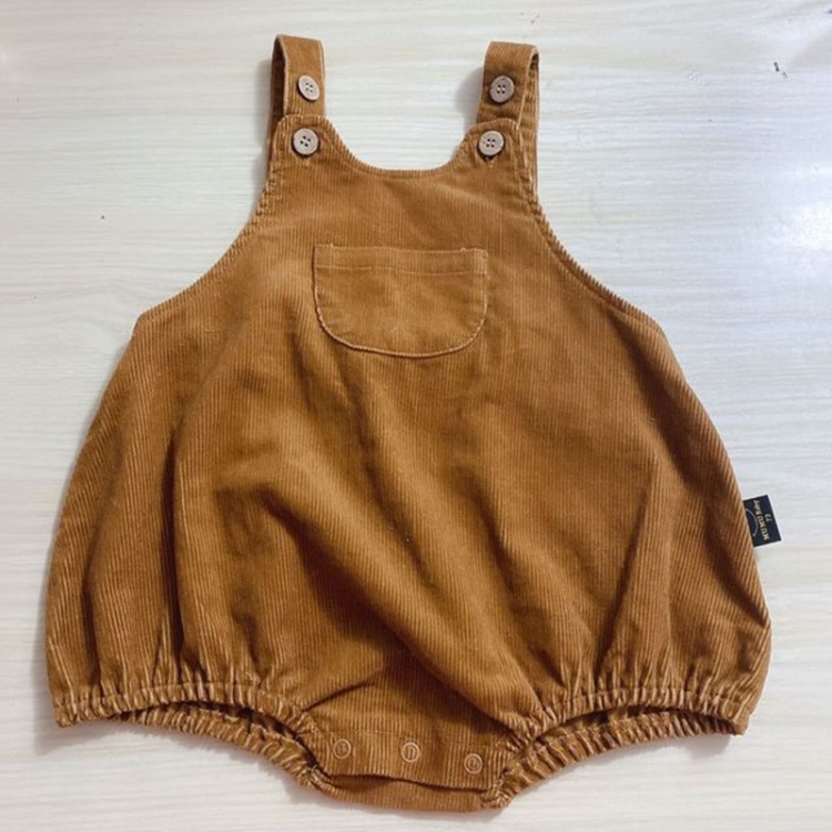 

Autumn Corduroy Baby Overalls Jumpsuit (Color:Coffee Size:80cm)