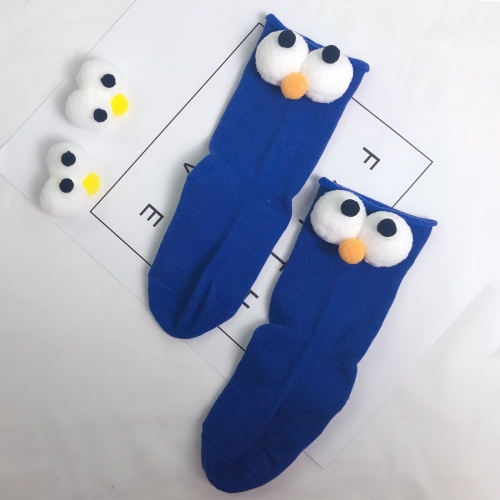 

Baby Cotton Cartoon Cute Big Eyes Stockings (Color:Sapphire Blue Size:Free Size)